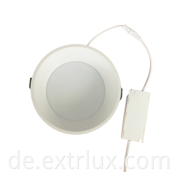 Led Recessed Aluminum Round Anti Glare Downlight 24w Front